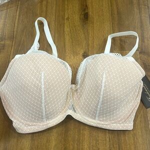Frederick’s of Hollywood Bra White Elise 32DD 32E new with tags NWT